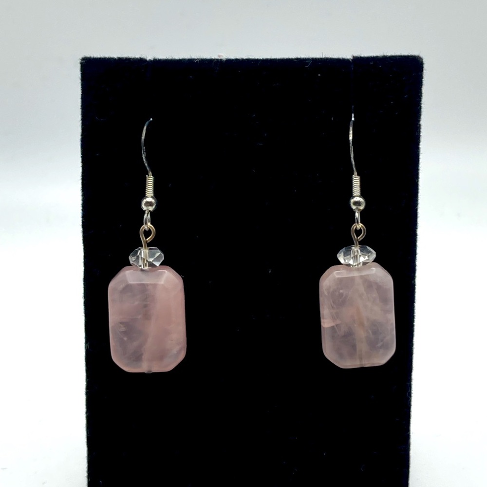 Luxe Lizzy pink stone earrings